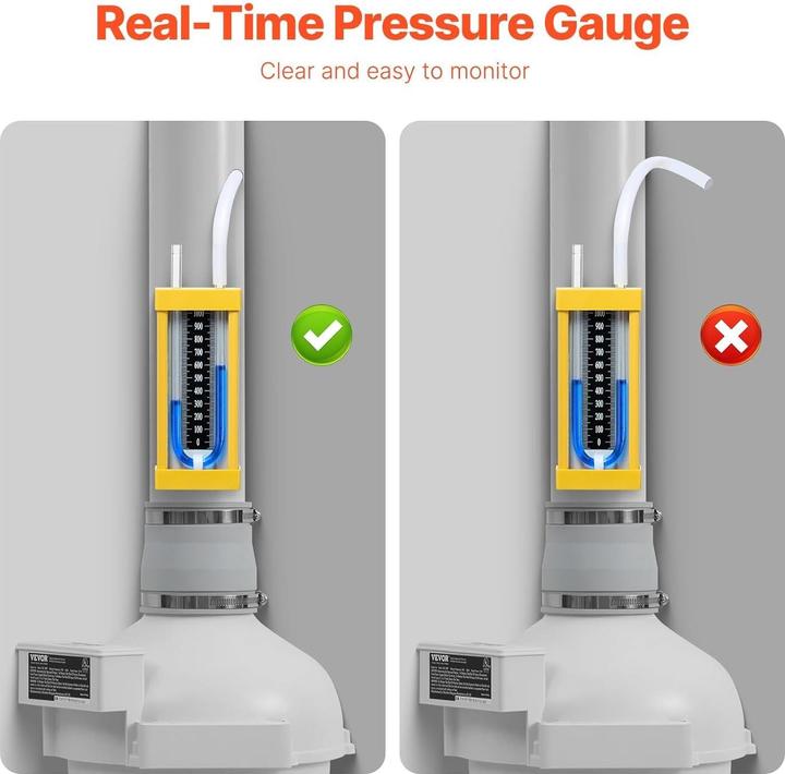 Actual product image Vevor Radon Fan Installation Kit