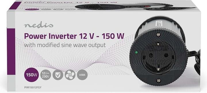 Actual product image Nedis Power Inverter änderte Sinus-Wellen - Eingangsspannung: 12 V DC - Geräteausgangsanschluss: Typ