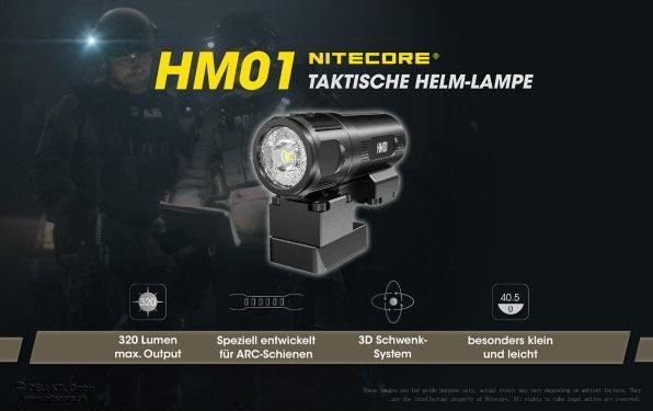 Produktbild Nitecore HM01 - taktische Helmlampe (0.85 cm, 320 lm)