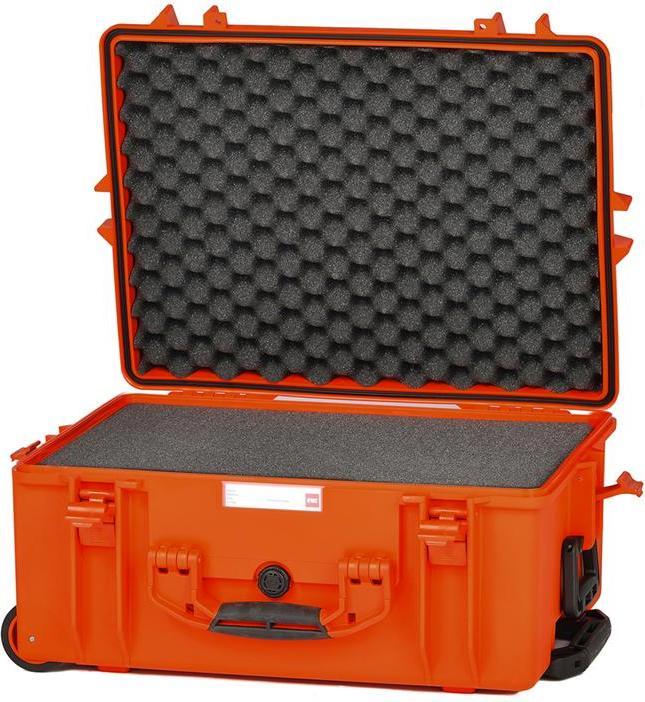 Produktbild HPRC 2600W mit Schaumstoffeinlage, orange Koffer rollbar (Fotokoffer)