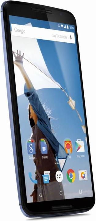Produktbild Motorola Google Nexus 6 (32 GB, Midnight Blue, 6", Single SIM, 13 Mpx, 4G)