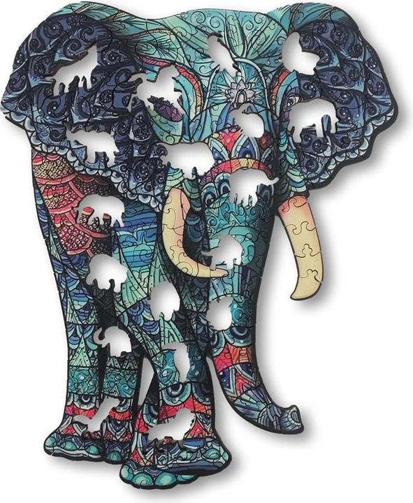 Image du produit Aniwood Puzzle motif éléphant (M) (150 pièces)