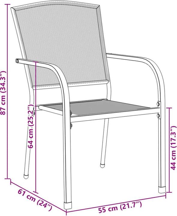 Produktbild vidaXL Gartenstuhl-Set