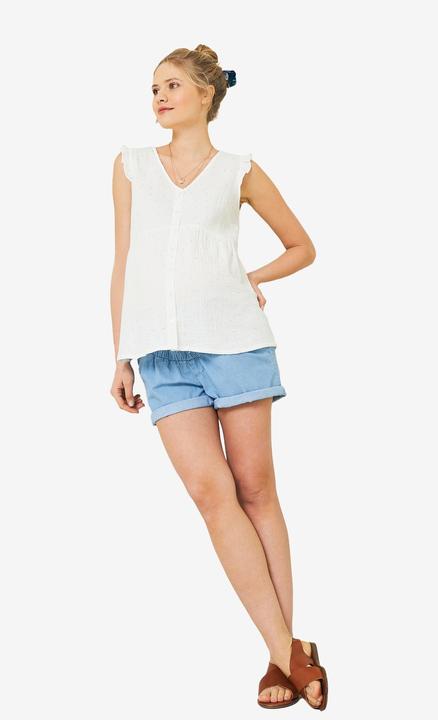 Produktbild Vertbaudet Ärmellose Musselinbluse für Schwangerschaft und Stillzeit