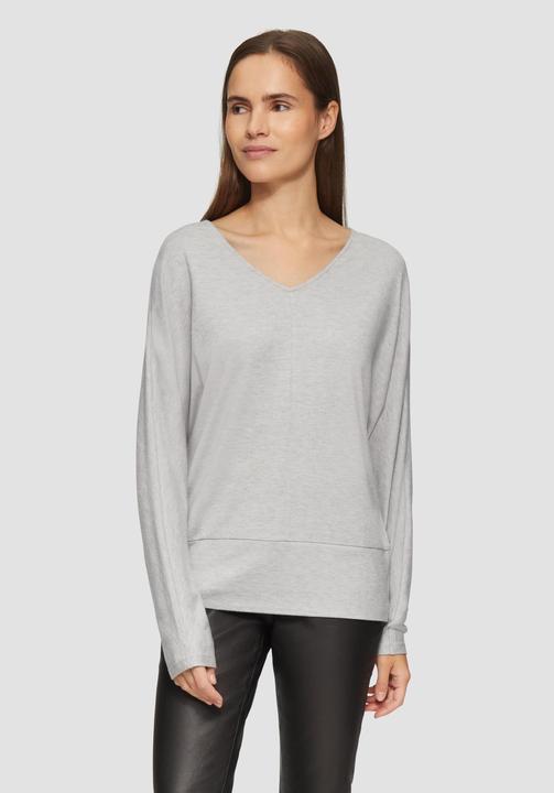 Actual product image S.Oliver T-Shirt Langarmshirt mit Fledermausärmeln und breitem Bund (38)