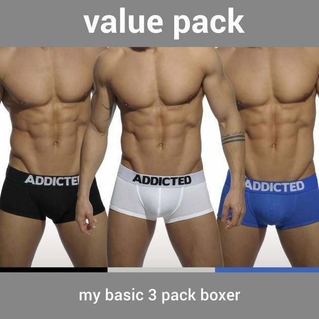 Actual product image Addicted My Basic Three Pack Boxer (L, pack of 3)