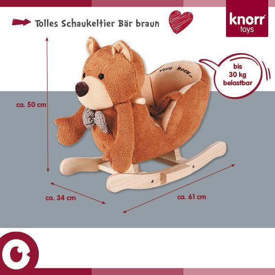 Produktbild Knorrtoys Schaukeltier „Bär braun“