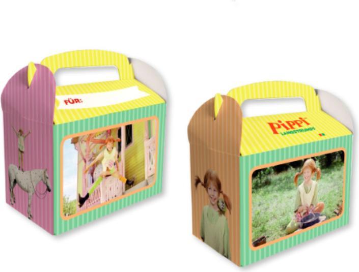 Produktbild DH-Konzept Mitgebsel oder Snack Boxen Pippi Langstrumpf im 8er Pack (8x)