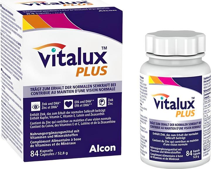 Actual product image Vitalux Plus caps (84 Piece, Capsules, 98 g)