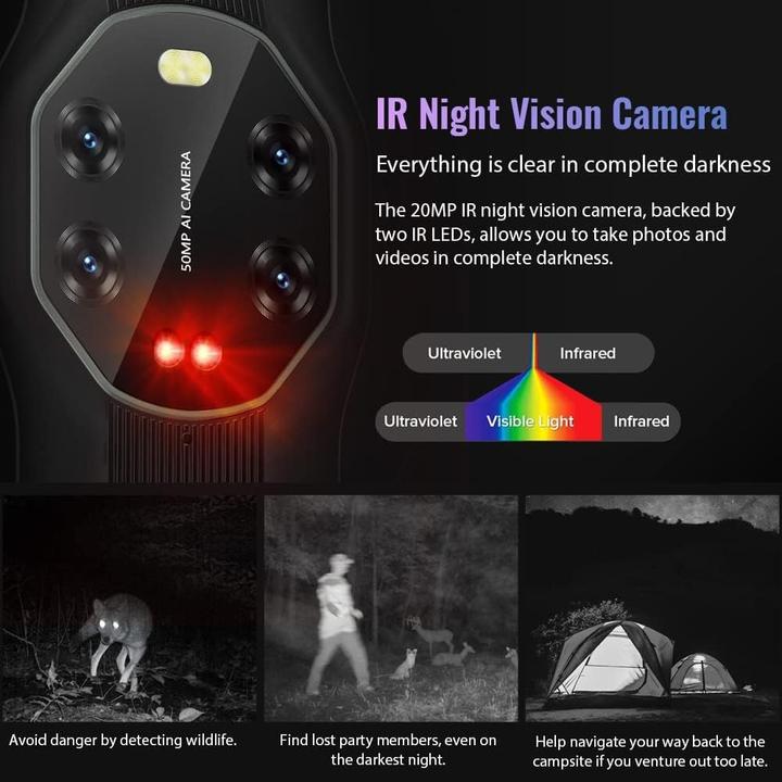 Produktbild Blackview BV8800 (Dual Sim - 6.58"-Display - 128 GB, 8 GB RAM) Schwarz (128 GB, Schwarz, 6.58", Dual SIM)