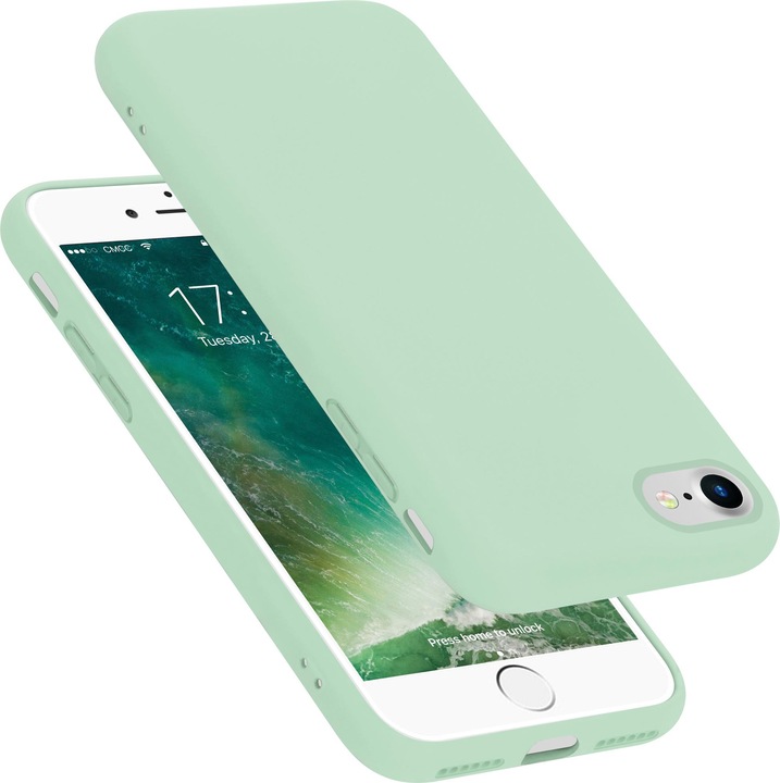 Immagine prodotto Cadorabo Copertura della cassa del silicone liquido TPU (Apple iPhone 7, Apple iPhone SE (seconda generazione))