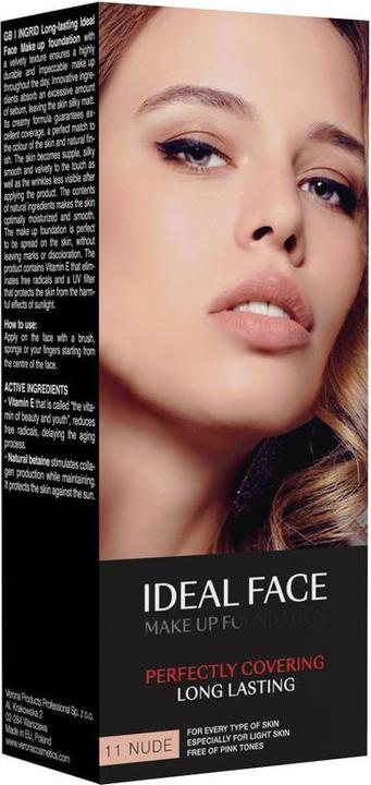Produktbild Ingrid Cosmetics INGRID Ideal Face Make Up Foundation podkład kryjący 011 Nude 35ml (Nude)