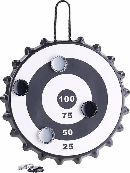 Playtastic Magnetisches Kronkorken-Dartspiel mit 6 Kronkorken, Ø 24 cm