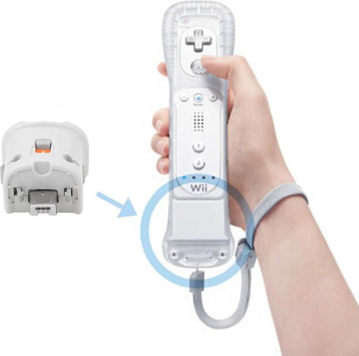 Image du produit JTI Adaptateur Motion Plus pour télécommande Nintendo Wii - Blanc