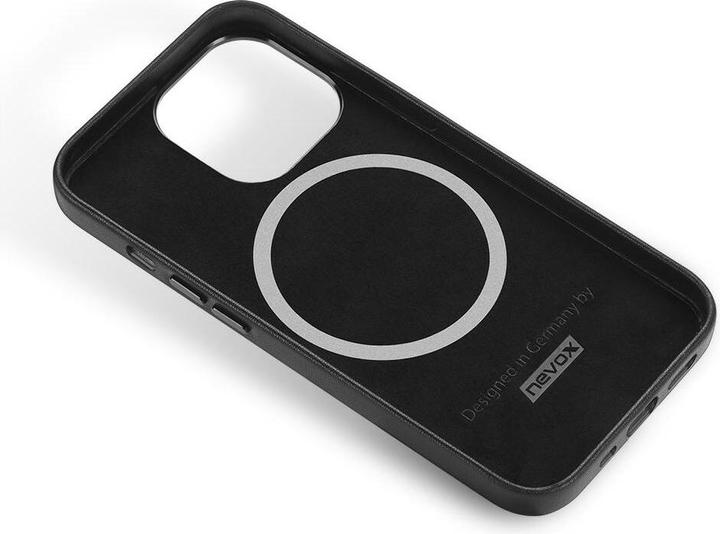 Image du produit Nevox StyleShell PRO - iPhone 15 Pro MAX 6.7" - cuir véritable - compatible avec MagSafe, noir (Apple iPhone 15 Pro Max)