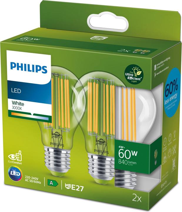 Produktbild Philips LED Classic (E27, 4 W, 840 lm, 2 x, A)