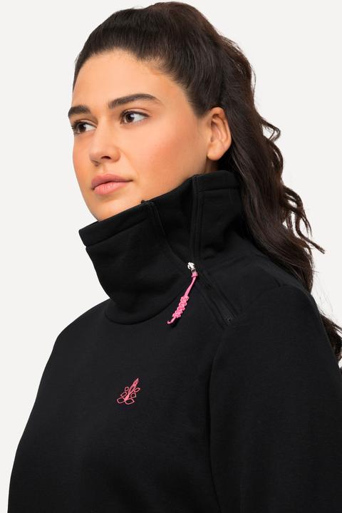Produktbild Ulla Popken Sweatshirt, Stehkragen, Zipper, Mandala, Langarm (42, 44)