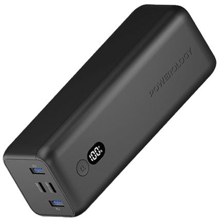 Actual product image Powerology Dual USB-C Powerbank 30000 mAh PD 100W (30000 mAh, 100 W, 111 Wh)