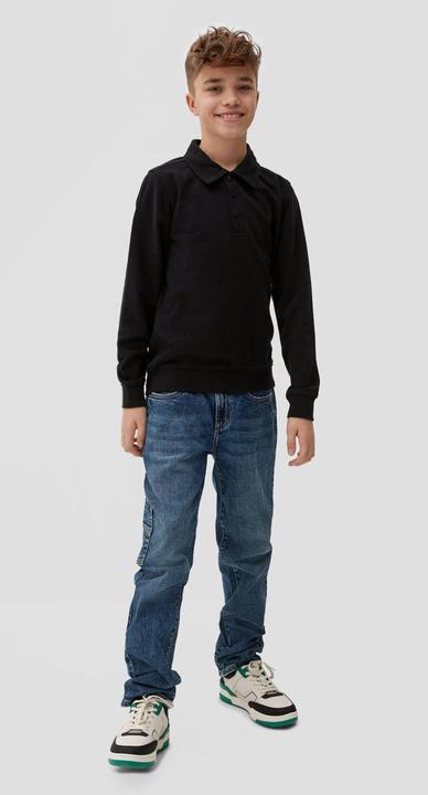 Produktbild s.Oliver Sweatshirt Sweatshirt mit Polokragen (XL)