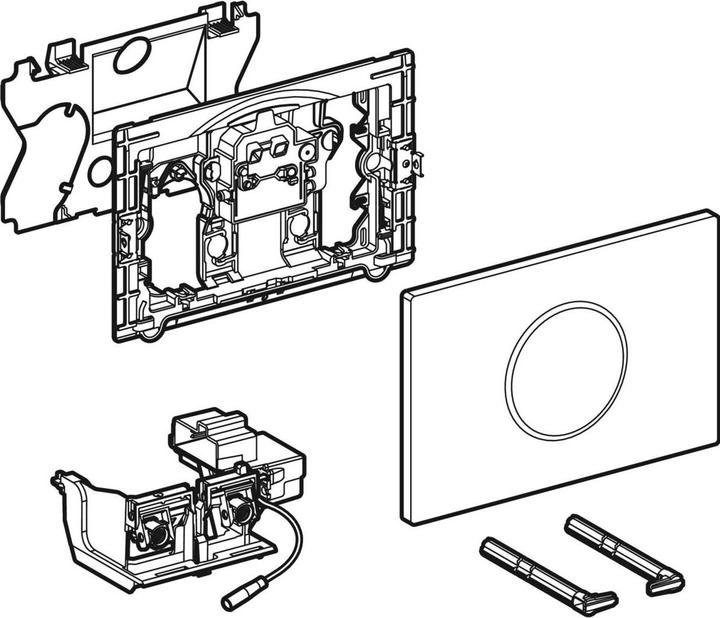 Produktbild Geberit WC-Steuerung mit elektr. Spülauslösung, berührungslos, Sigma10, Infrarotgesteuert