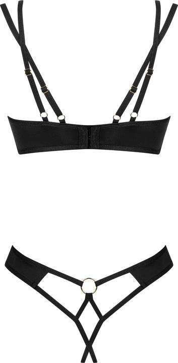Actual product image Obsessive Nesari Zweiteiliges Schrittloses Set Schwarz (M, L)