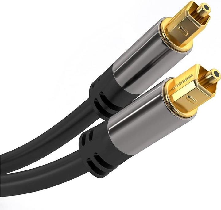 Actual product image PremiumCord Toslink M/M cable, 6mm, 3m, black (3 m, Toslink cable)