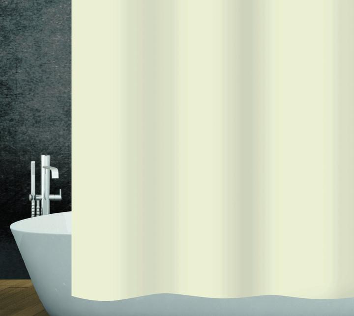 Actual product image Diaqua Shower curtain textile Basic - light beige (180 x 200 cm)