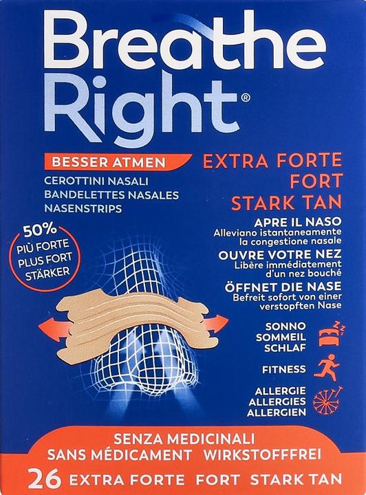 Produktbild Breathe Right Nasenpflaster EXTRA Strenght TAN