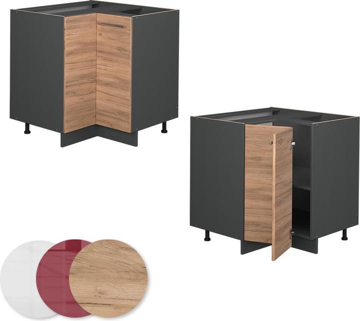 Produktbild Vicco Eckunterschrank Fame-Line (80.5 x 60 x 81.5 cm)