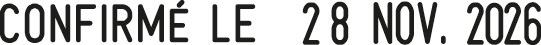 Actual product image Trodat Word and date stamp