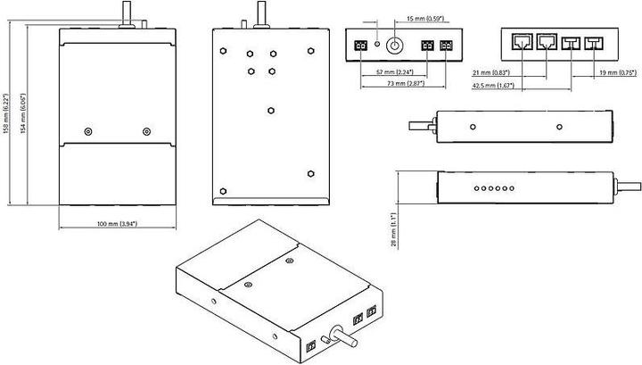 Image du produit Axis Convertisseur de média T8607 Commutateur de convertisseur de média 24 V DC (Convertisseur de médias)