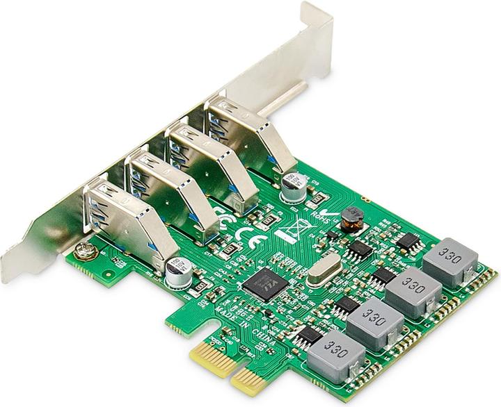 Image du produit Digitus Carte add-on PCI Express 4 ports USB 3.0