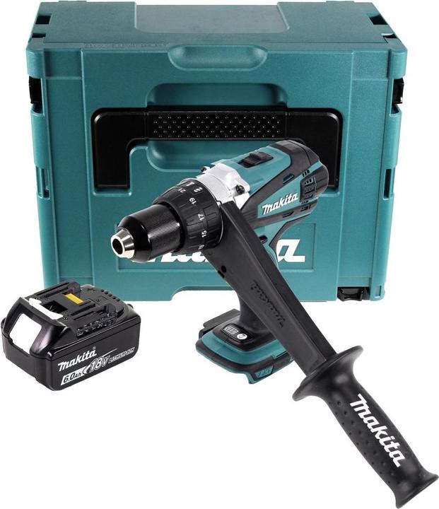 Produktbild Makita DDF 458 G1J Akku Bohrschrauber 18 V 91 Nm + 1x Akku 6,0 Ah + Makpac - ohne Ladegerät