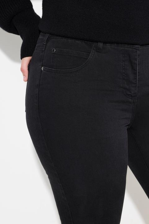 Produktbild Ulla Popken Jeans Sarah, schmales Bein, Stretchdenim, Saumschlitz (52)