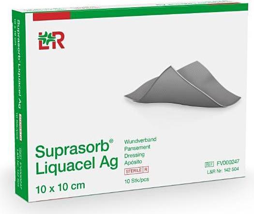 Actual product image Suprasorb Liquacel Ag 5x5cm