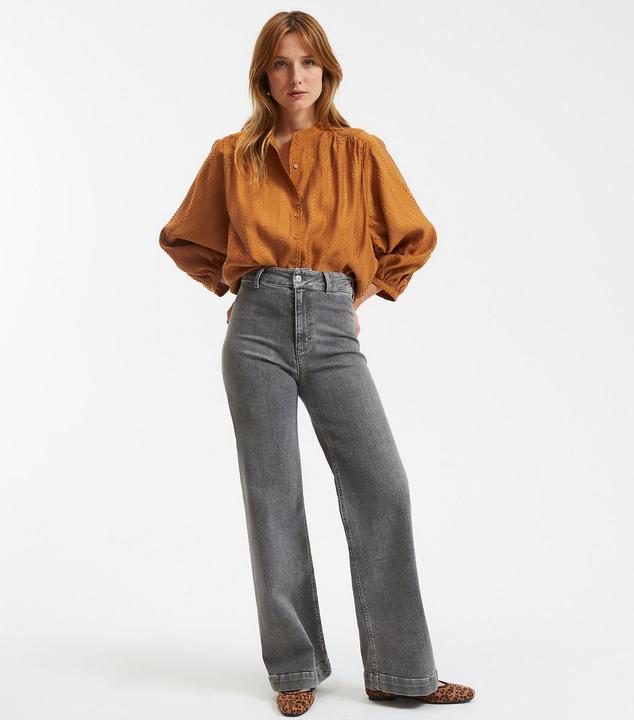 Image du produit La Redoute Collections Blouse à col montant et manches ballon Signature SUSAN (XXL)