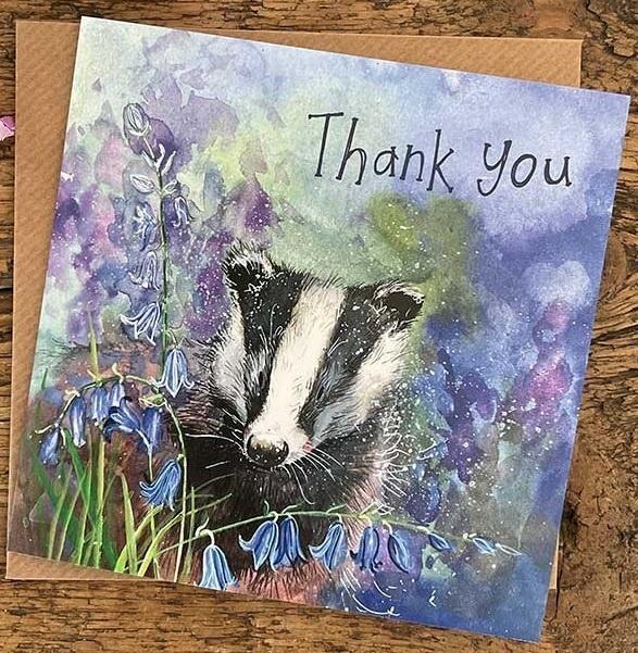 Nadwyraz AC835 Karte Danke Borsuk Danke