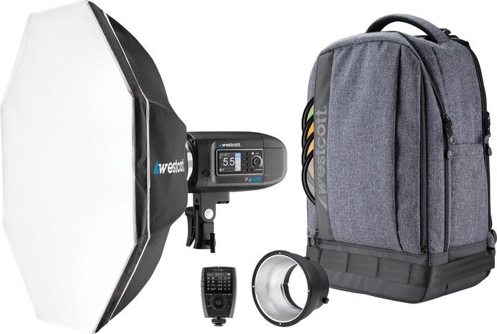 Image du produit Westcott FJ400 Strobe 1-Light Backpack Kit with FJ-X2m and Octa-S (400 W, Set)