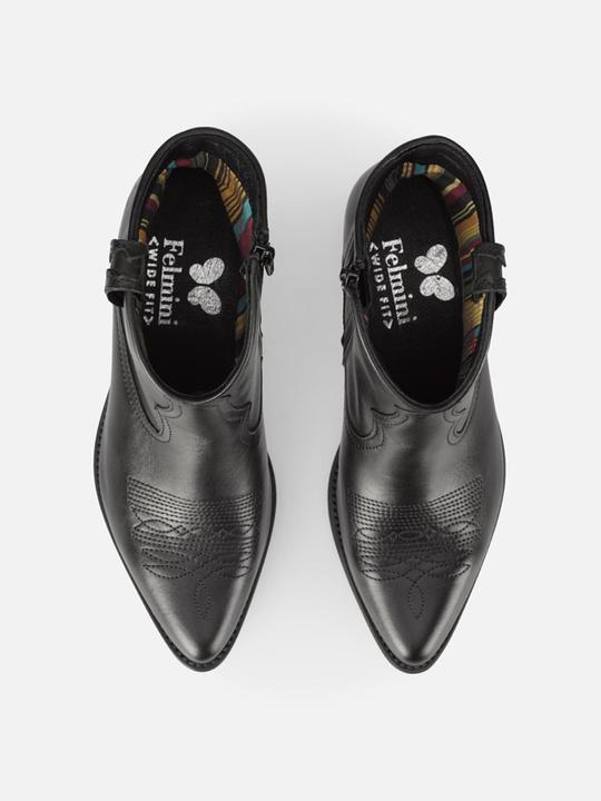 Produktbild Felmini Die Wide Cowboy-Stiefelette aus Marvin-Leder ist eine trendige und bequeme Wahl. Diese weite (41)