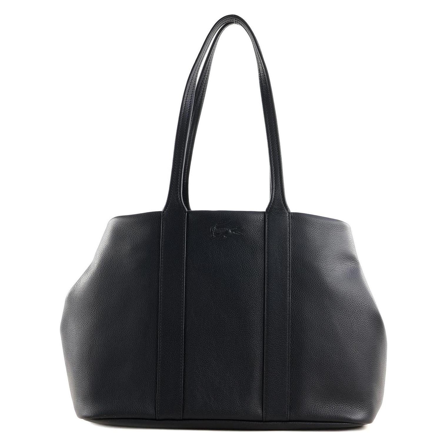 Lacoste, Damen, Tasche, City Court Shopping Bag, Schwarz