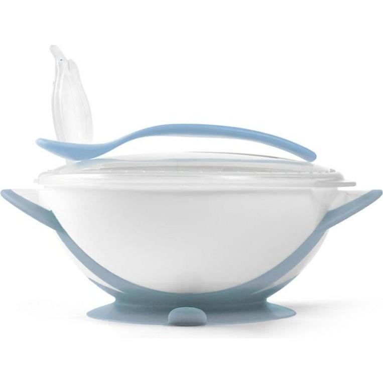 Babyono Babyschale mit Saugnapf und Löffel bi-blue (47464538)