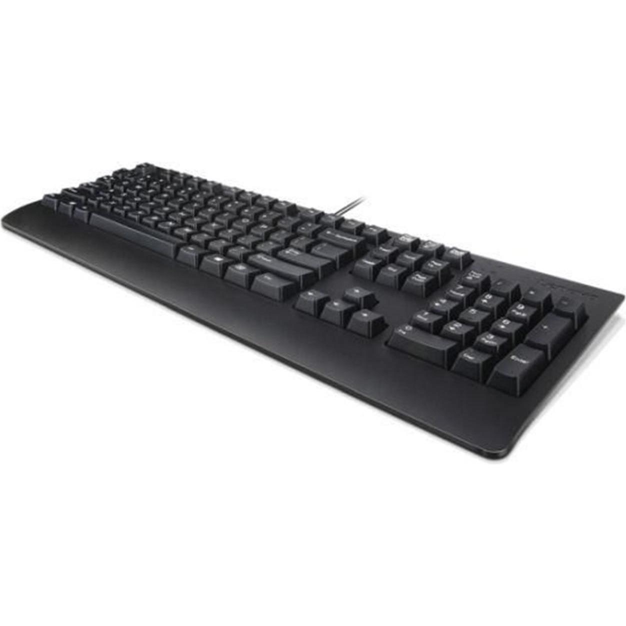 Lenovo Preferred Pro II USB Keyboard Danish (DE, Kabelgebunden), Tastatur, Schwarz