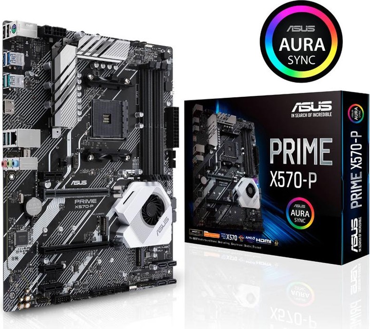 Actual product image ASUS Prime X570-P (AM4, AMD X570, ATX)