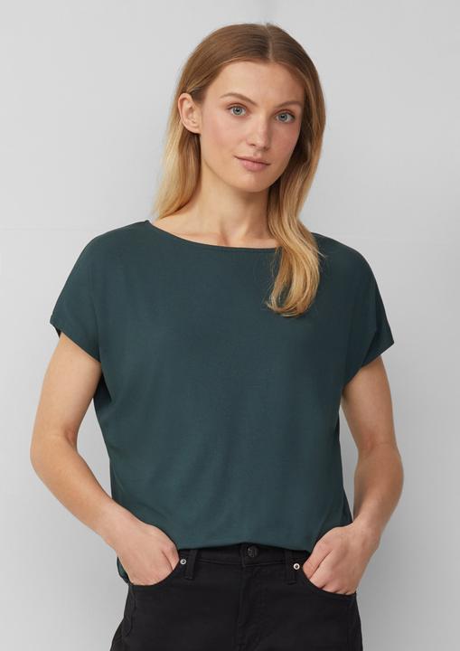 Actual product image S.Oliver T-Shirt Fliessendes Jersey-Shirt mit überschnittenen Schultern (40)