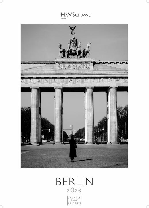 Actual product image Berlin schwarz-weiss 2026 S 29x21cm