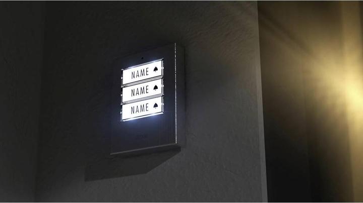 Actual product image M-E Bell-503 TX-EG Funk-Klingeltaster 3-Familienhaus