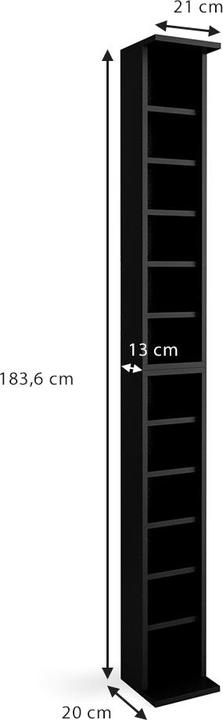 Immagine prodotto Vicco CD-Regal (21 x 20 x 183.60 cm)