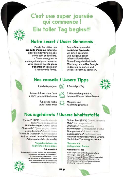 Produktbild Panda Tea Green Energy Grüntee (42 g)