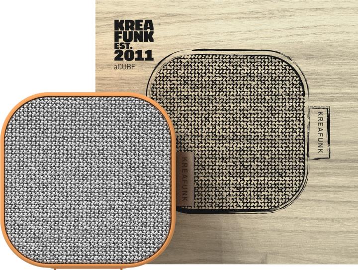 Actual product image Kreafunk aCUBE - Sunny Orange (KFWT25)