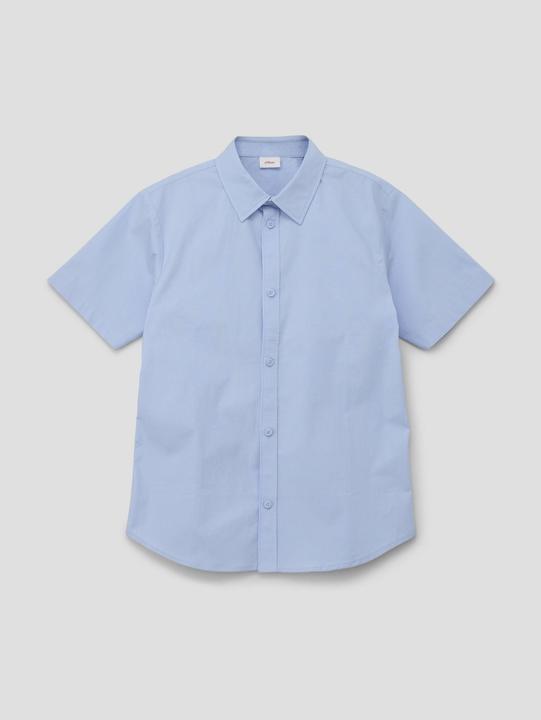 Produktbild s.Oliver Hemd Kurzarmhemd aus Popeline (XL)